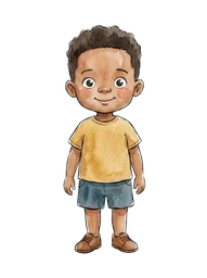 Short Coily Black Hair Boy