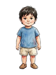 Short Wavy Brown Hair Boy