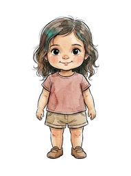 Long Wavy Brown Hair Girl