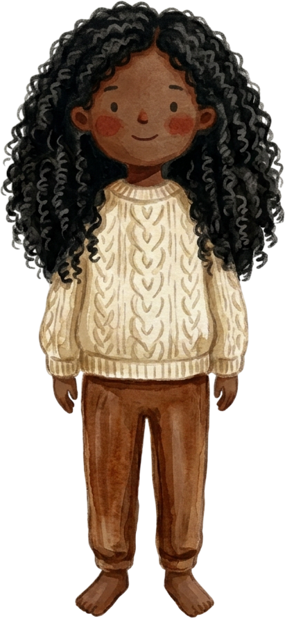 Braided Black Hair Girl - Child