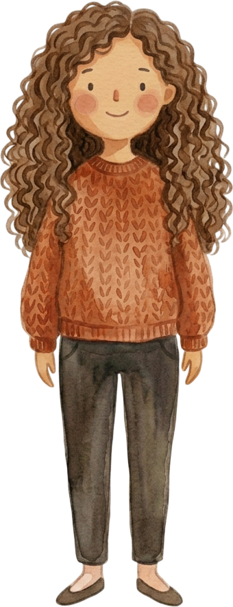 Curly Brown Hair Woman - Parent