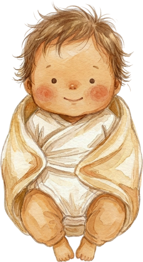 Curly Brown Hair Newborn