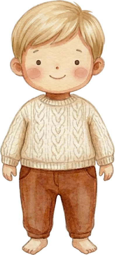 Straight Blonde Hair Boy - Toddler