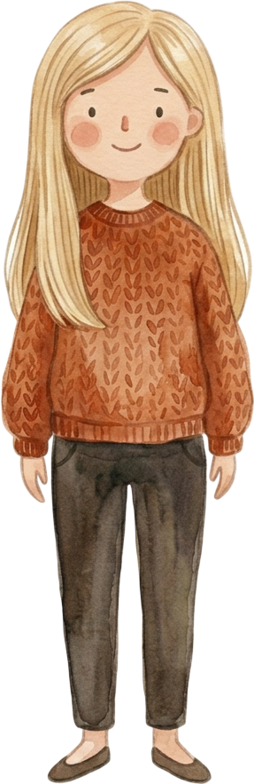 Straight Blonde Hair Woman - Parent