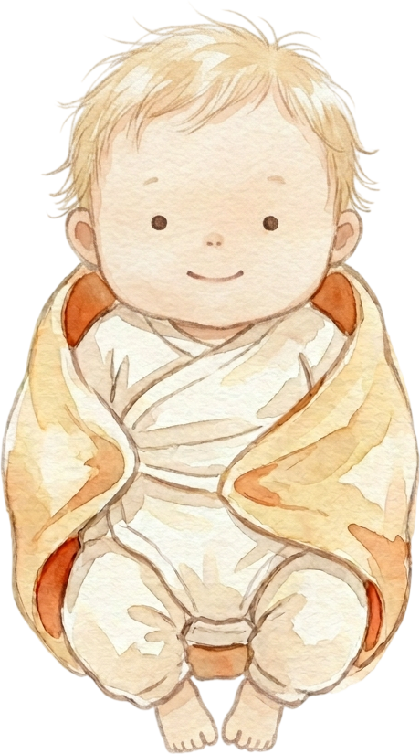 Straight Blonde Hair Newborn