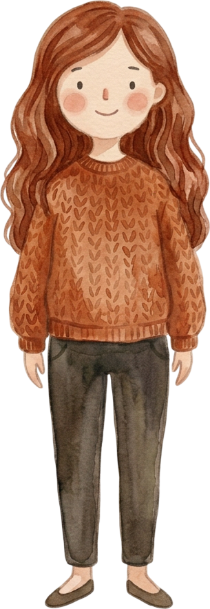Wavy Auburn Hair Woman - Parent
