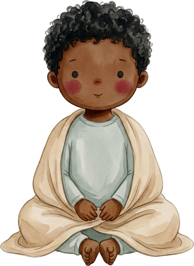 Coily Black Hair Boy - Child