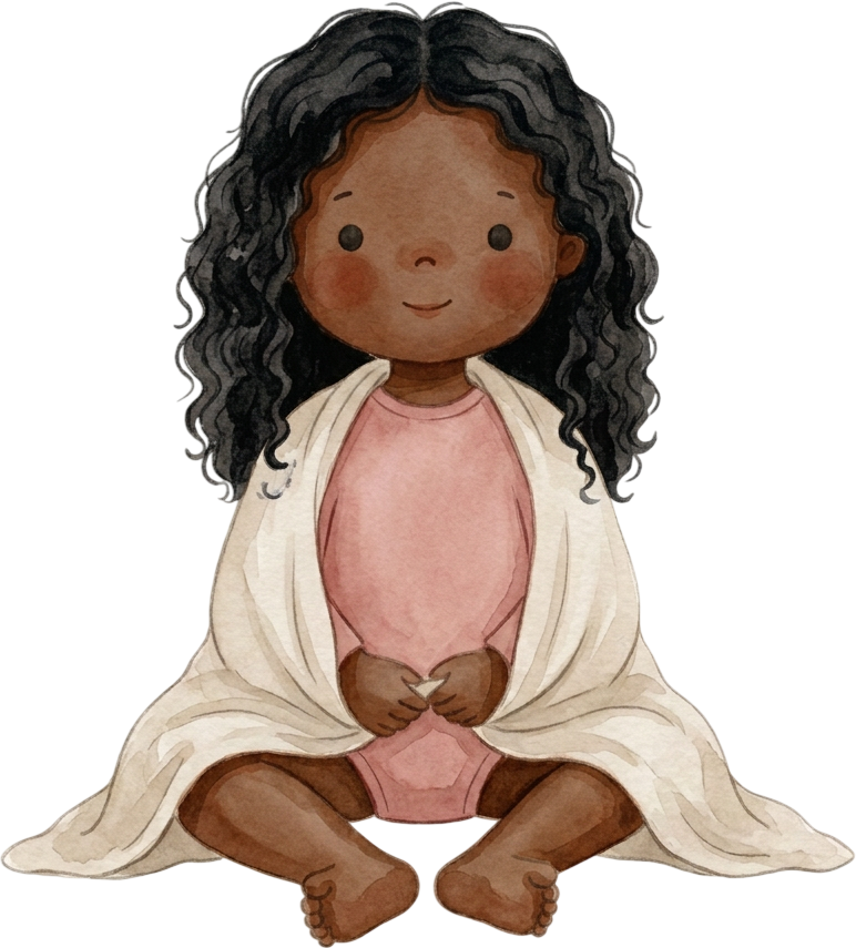 Braided Black Hair Girl - Child