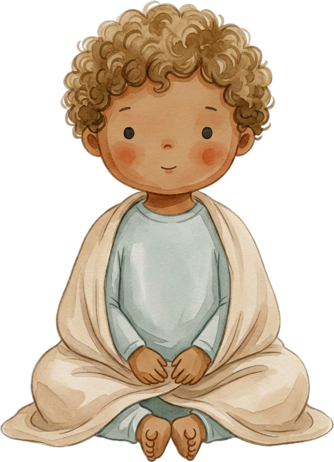 Curly Dark Blonde Hair Boy - Child