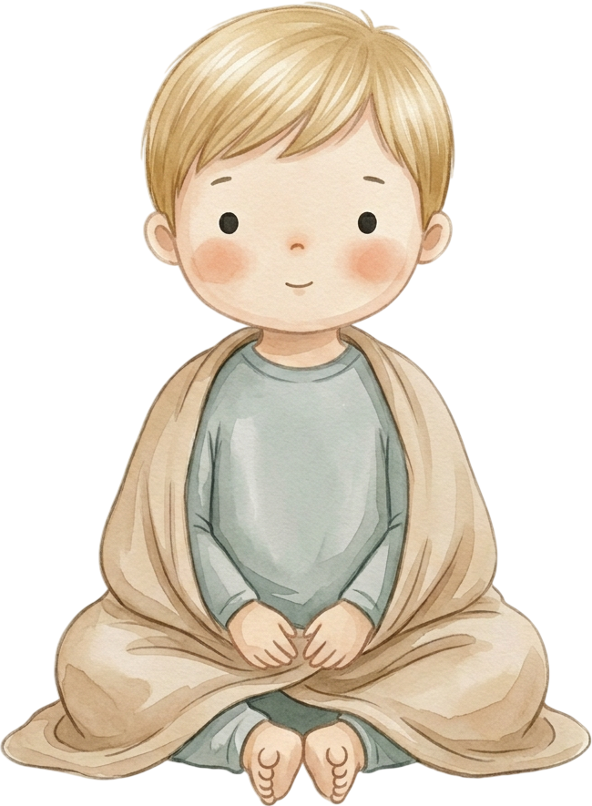 Straight Blonde Hair Boy - Child