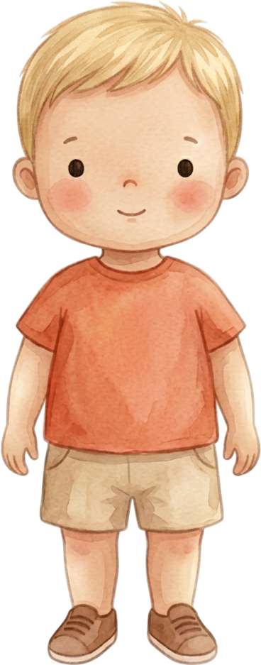 Straight Blonde Hair Boy - Toddler