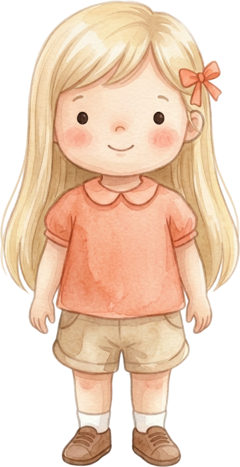 Straight Blonde Hair Girl - Toddler