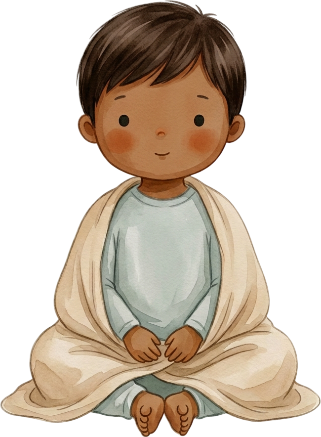Straight Dark Brown Hair Boy - Child