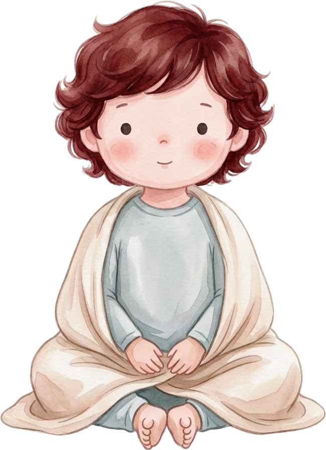 Wavy Auburn Hair Boy - Child