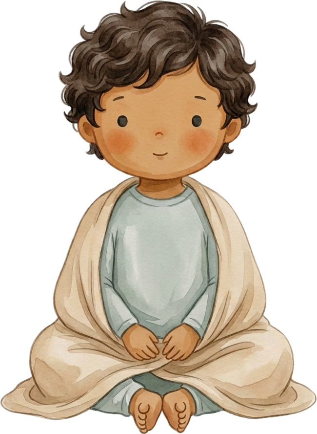 Wavy Dark Brown Hair Boy - Child
